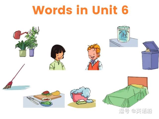 单词闪卡 Unit 6 | 小学英语人教新起点五年级上册